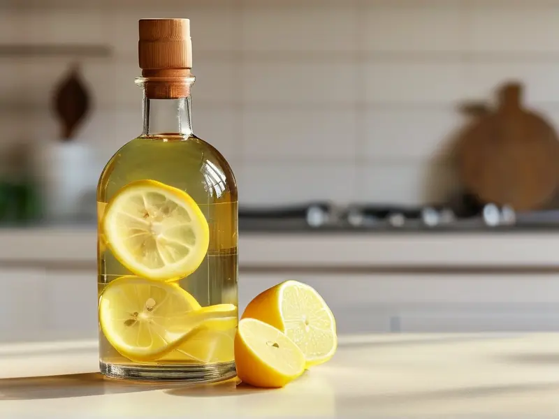 家庭自制柠檬酒制作过程展示