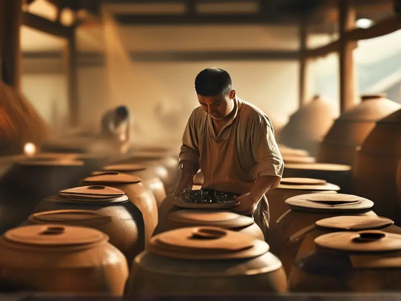 浓香型白酒传统酿造工艺流程展示