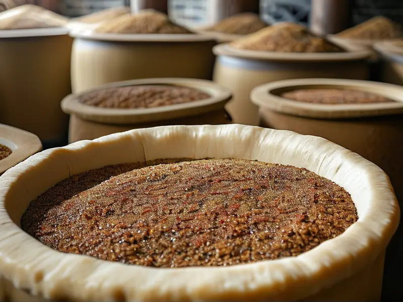 浓香型白酒大曲制作过程展示