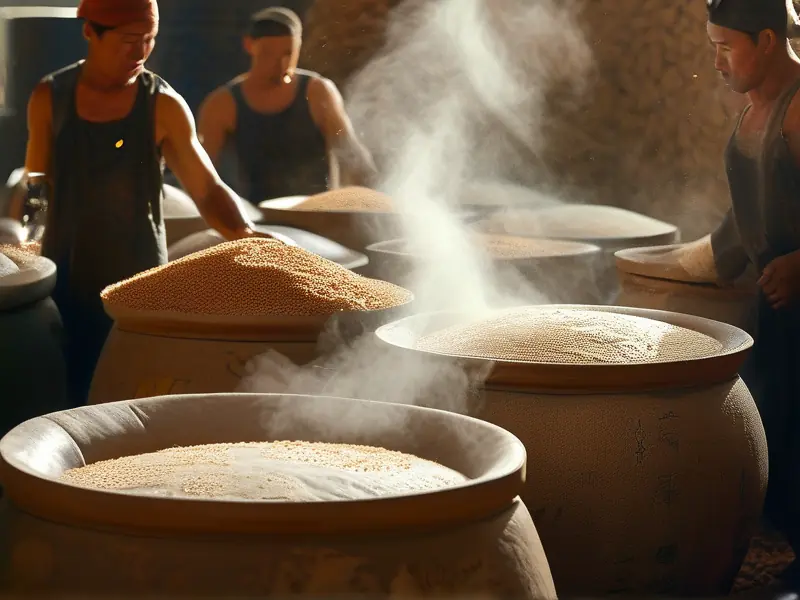 浓香型白酒传统酿造工艺现场实拍