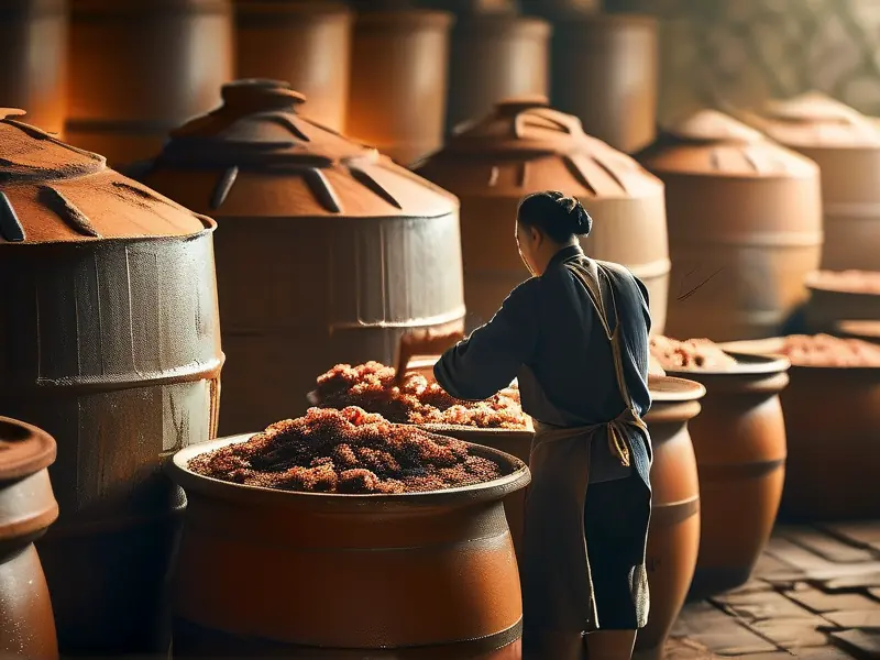 浓香型白酒传统发酵工艺现场实拍