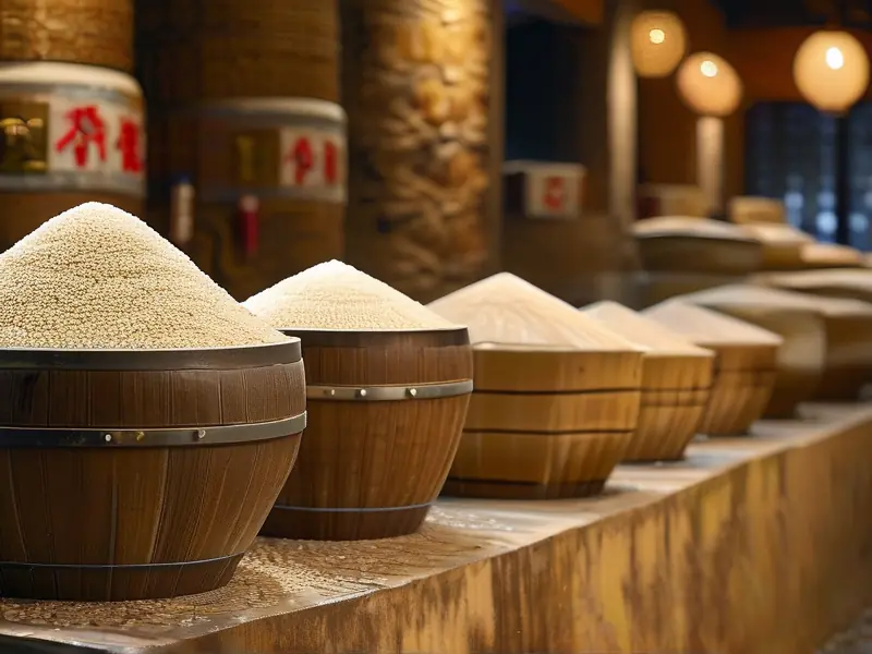 糯米甜酒传统酿制过程示意图