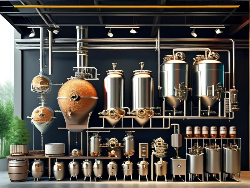 啤酒酿造核心设备展示