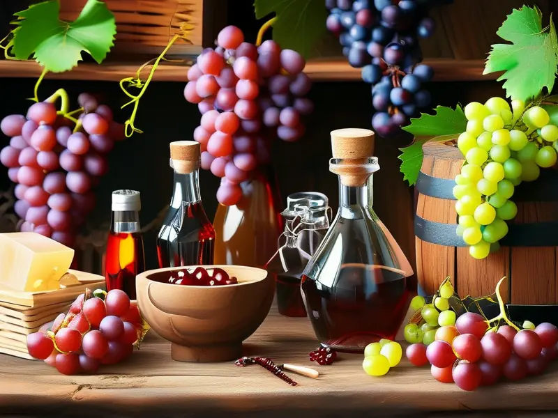 家庭自制葡萄白酒的酿造过程展示