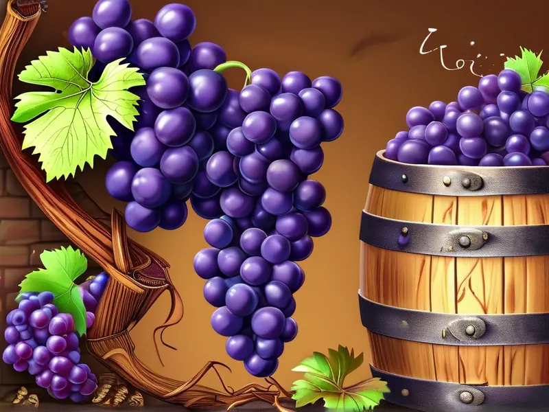 葡萄酿酒原理图解：发酵与陈酿过程