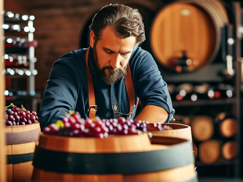 葡萄酿酒专业实践操作场景