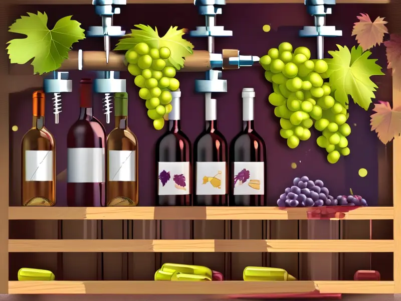 葡萄酒酿造过程示意图