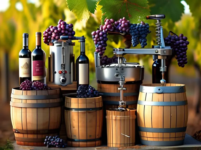 葡萄酒酿制设备全套展示