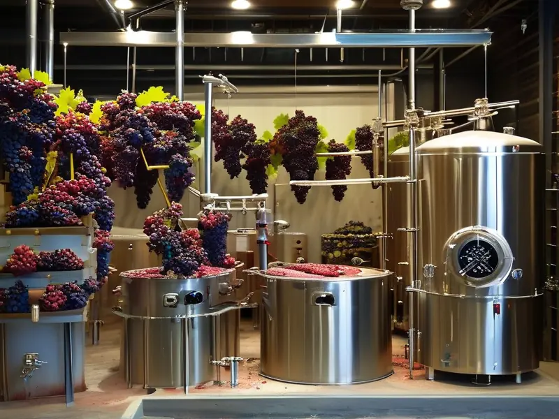 葡萄酒酿造过程图解