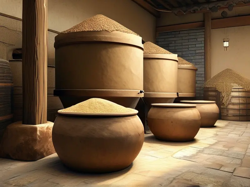 清香型白酒传统酿造工艺流程实拍图