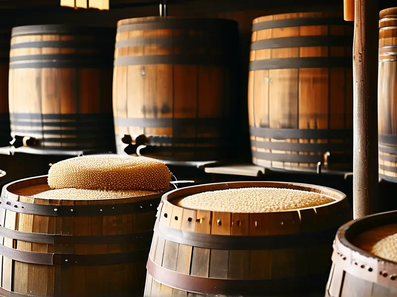 日本清酒传统酿造工艺现场展示