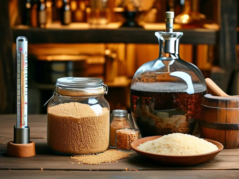 家庭纯粮食酒酿造过程展示