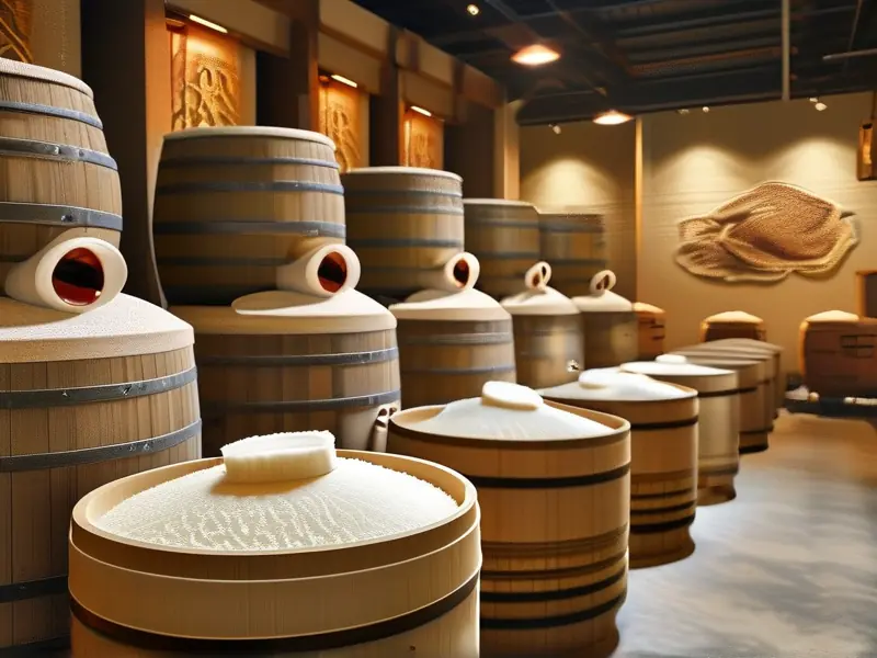 传统米酒酿造过程展示