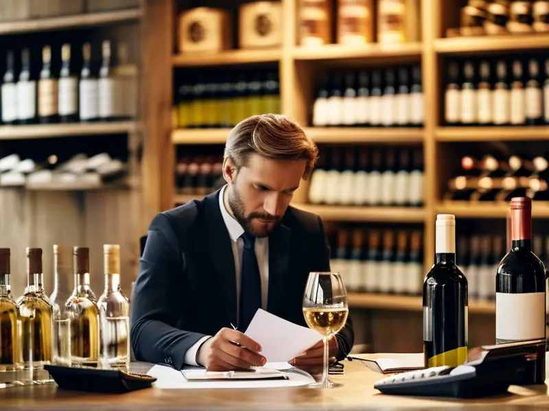 白酒代理商商务洽谈场景