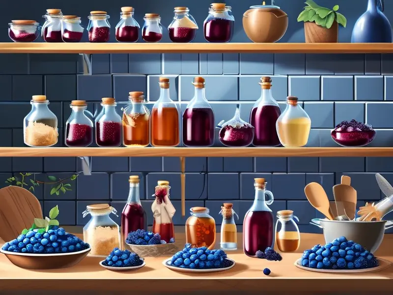 蓝莓酒制作过程实拍图