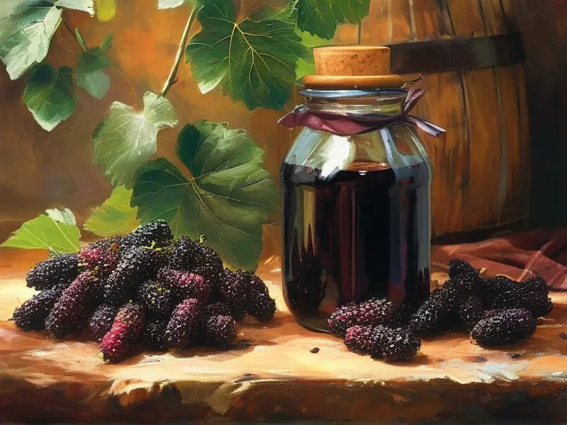 家庭自制桑葚酒步骤图解