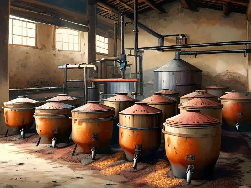 传统烧酒酿造工艺流程图