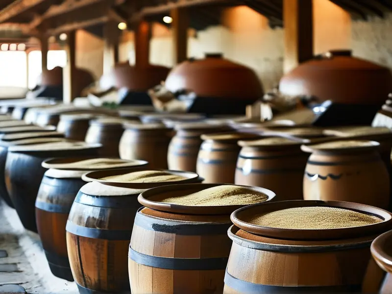善酿酒传统酿造工艺展示