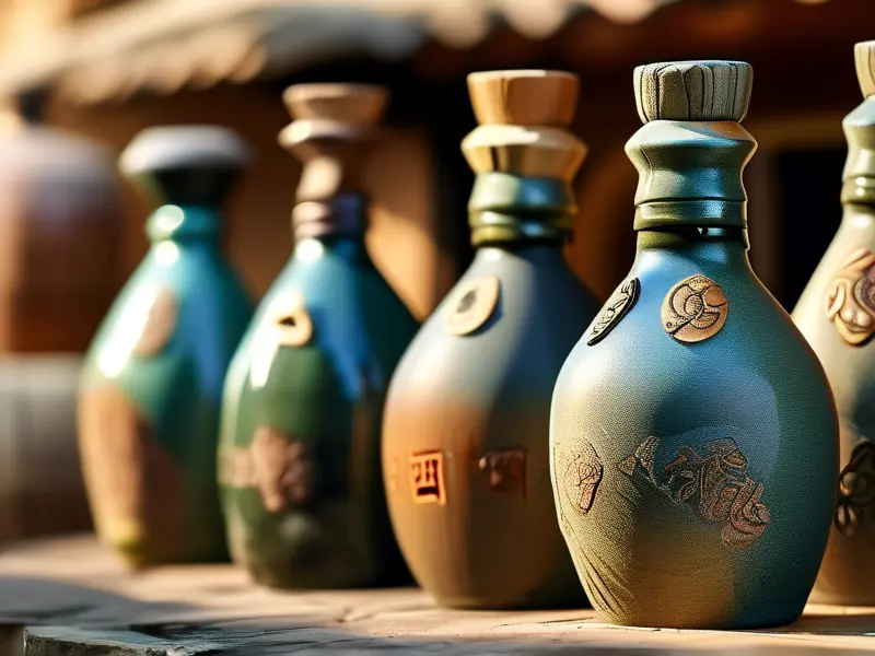 手工酿造沙河酒展示及传统酿造工艺