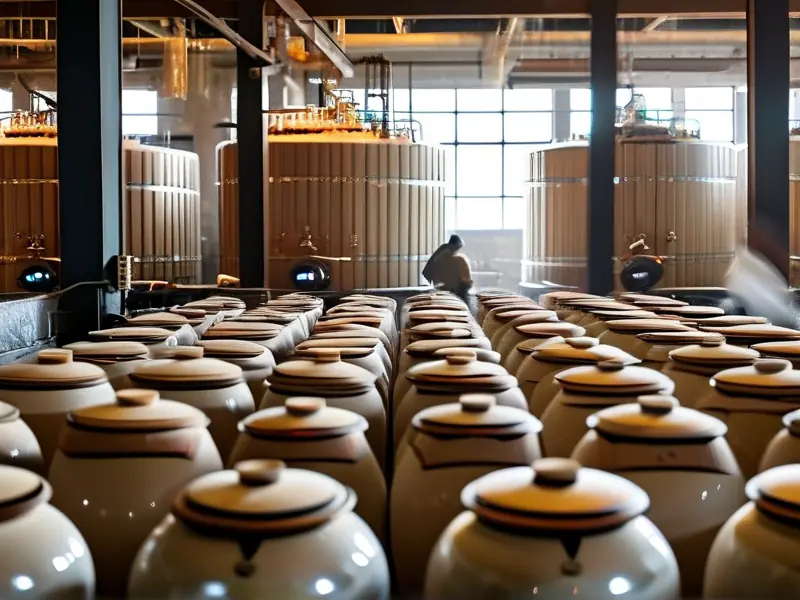 四平市三利酿酒传统工艺生产现场