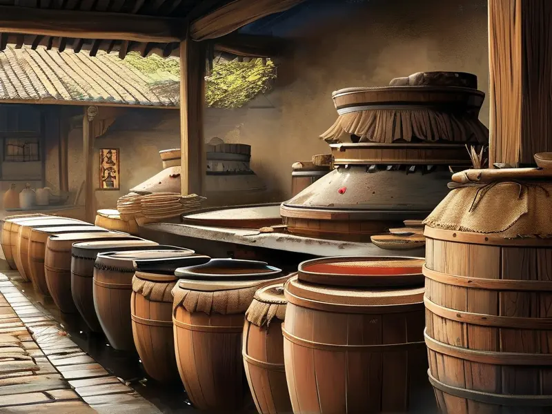 宋朝古法酿酒传统工艺展示