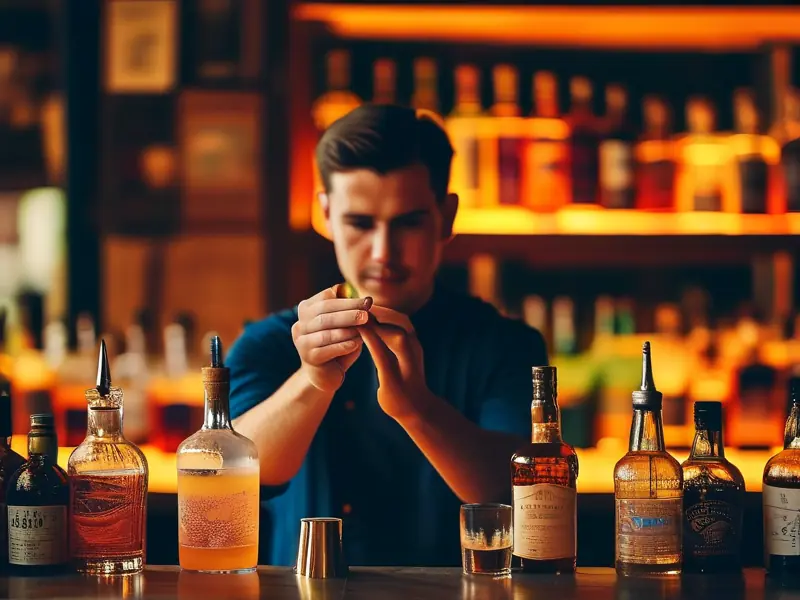 调酒教学培训实操演示现场