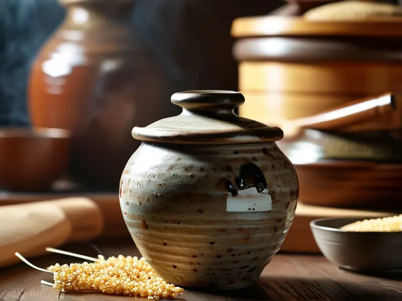 传统小米酿酒工艺流程实拍