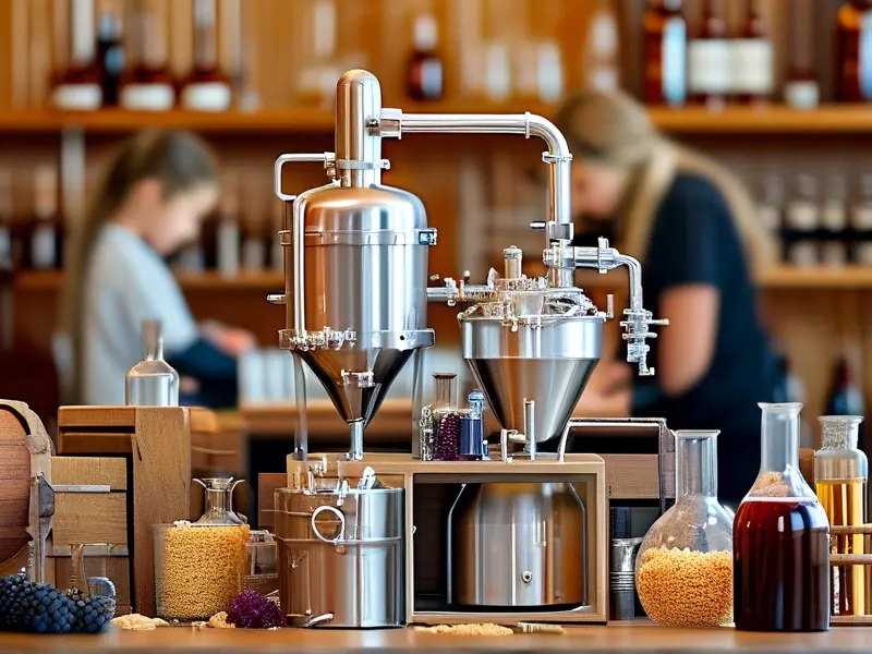 校园酿酒设备实际操作场景