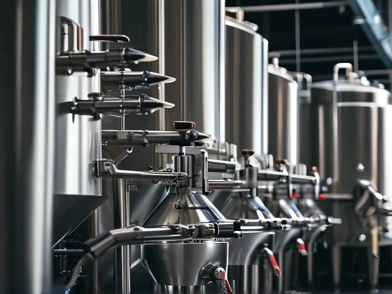 新酿酒技术设备生产线实拍图