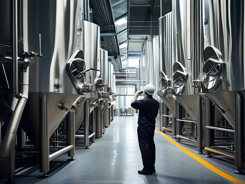 液态法白酒现代化酿造车间实景