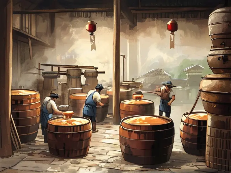 宜宾传统酿酒工艺现场操作展示