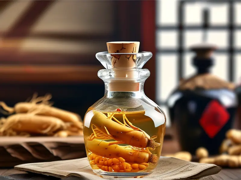人参泡酒制作步骤示意图
