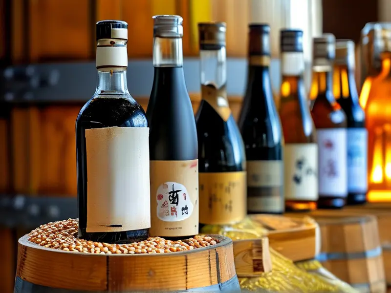 多种粮食酿酒展示图