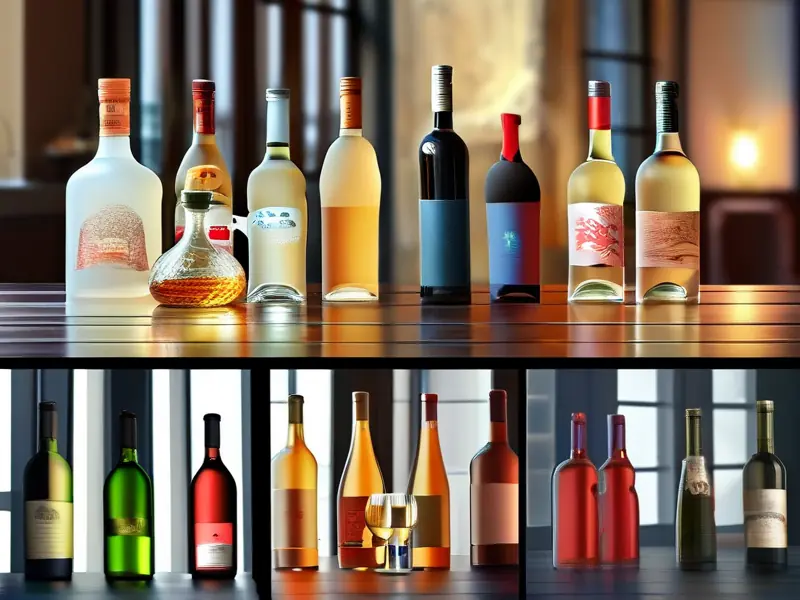 勾兑酒与酿造酒外观对比图