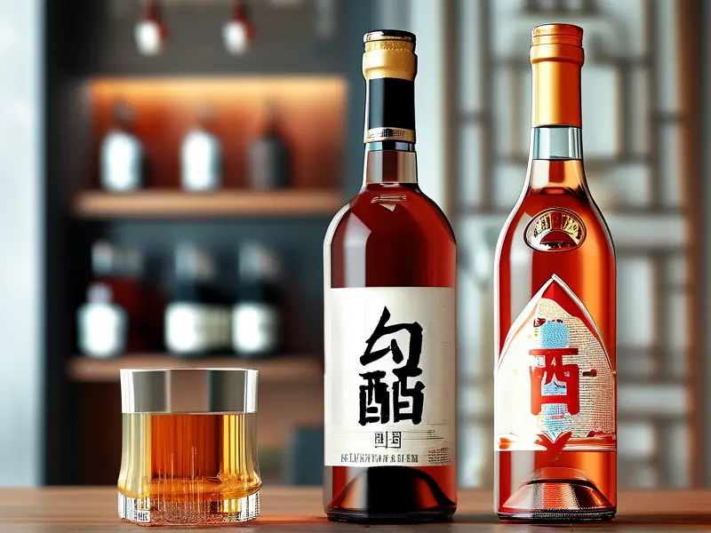 勾兑酒和纯粮酿造酒对比图