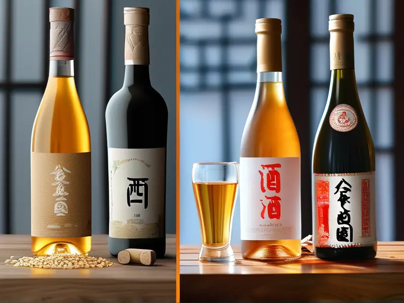 粮食酒与勾兑酒特征对比图