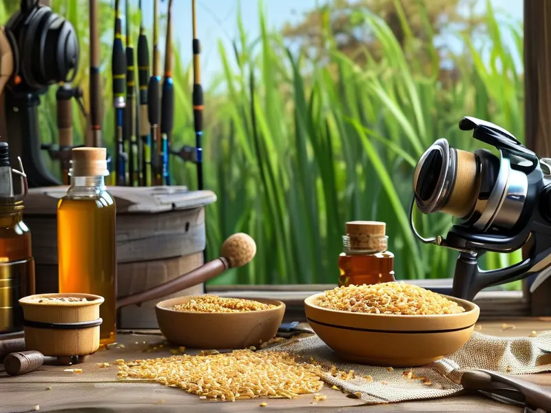 自制酒米钓鱼原料准备过程实拍