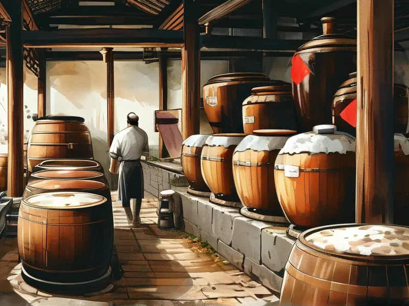 浙江传统酿酒作坊内景展示
