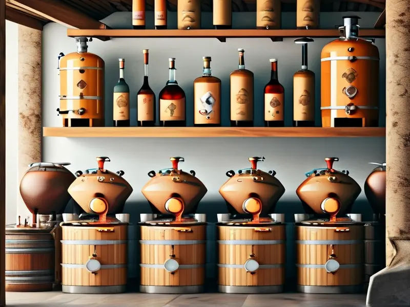 传统蒸馏酒酿造工艺展示