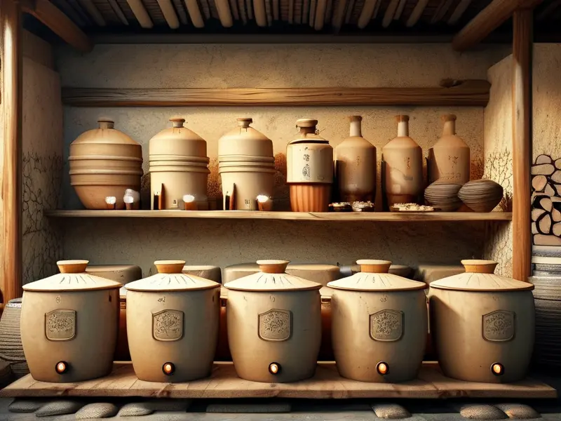 芝麻香型白酒传统酿造工艺流程实拍图