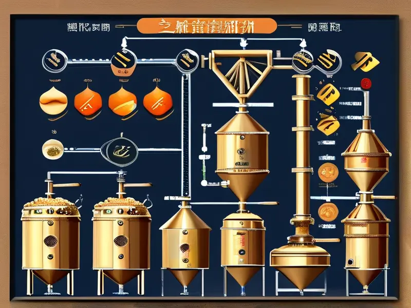芝麻香型白酒酿造工艺流程图