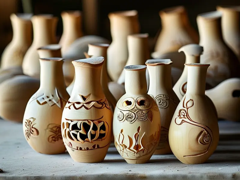 手工制作酒葫芦的过程展示