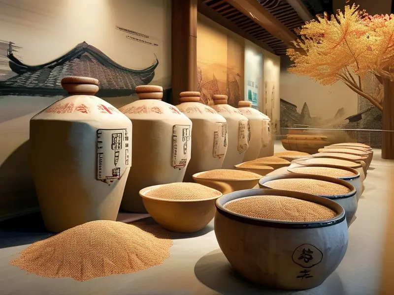 中国传统纯粮食白酒酿造工艺流程示意图