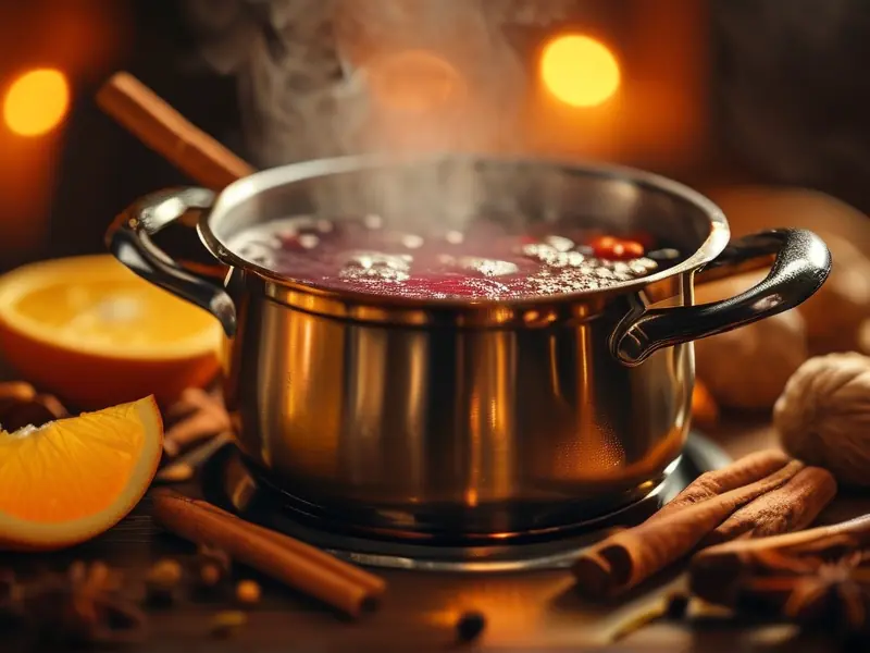 家庭自制煮红酒过程实拍图