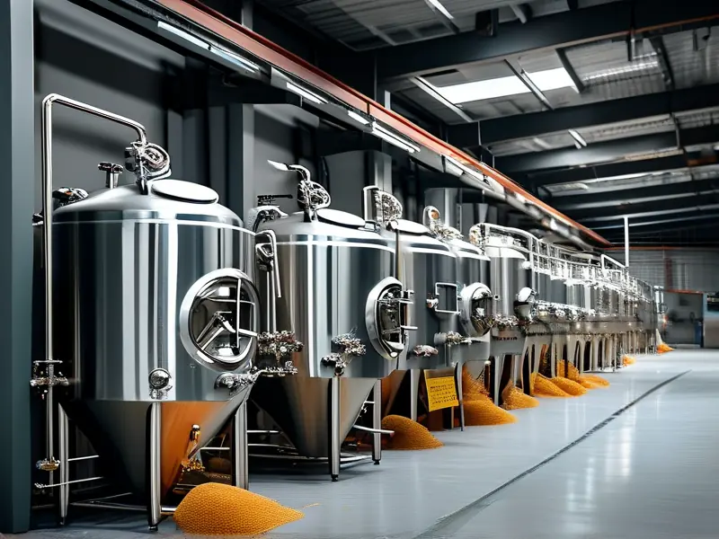 专业酿酒设备生产线实拍图