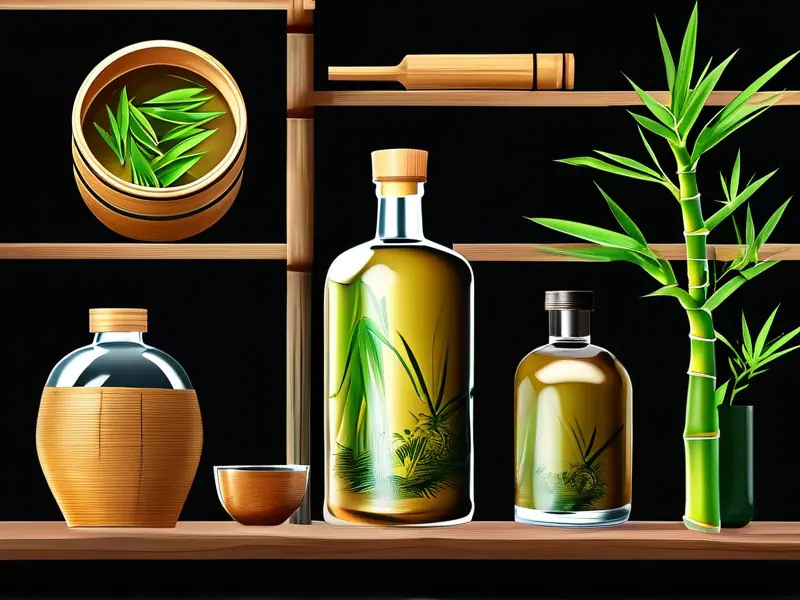 竹叶酒制作过程及成品展示