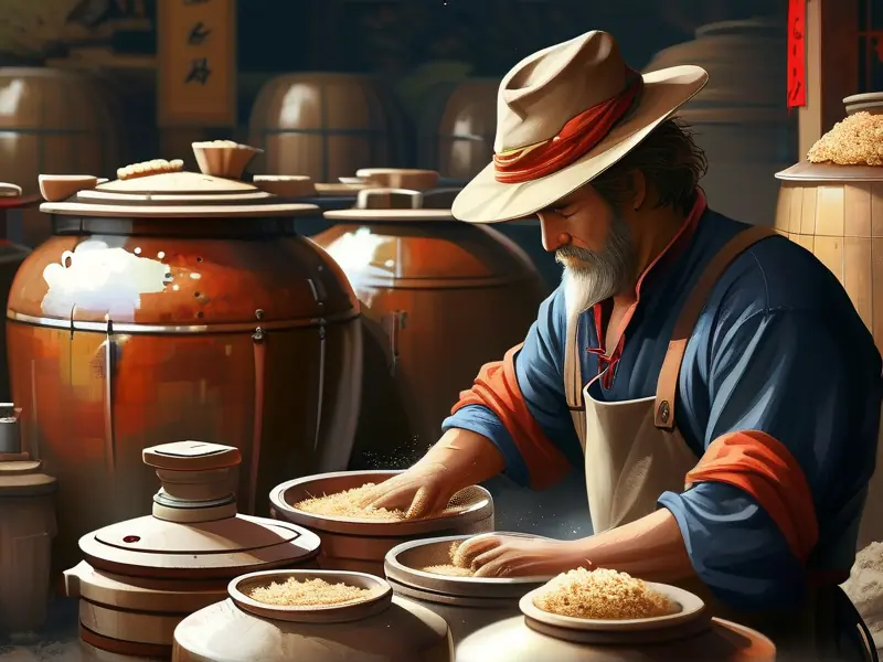 自制白酒曲的制作过程展示