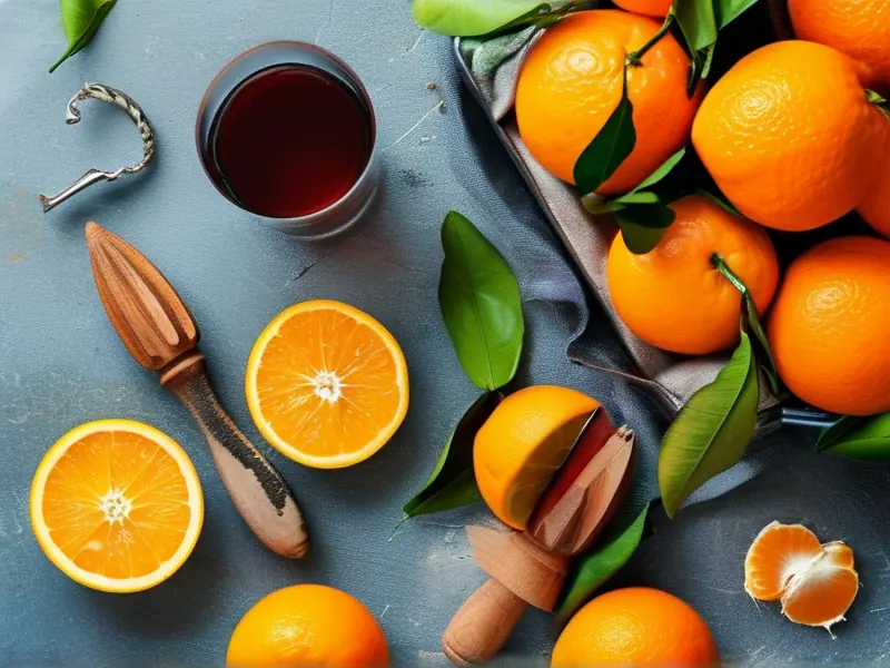 自制橙子酒材料准备步骤示意图