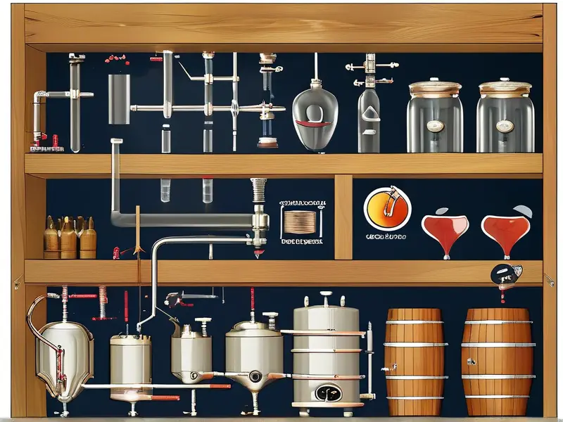 自制家庭酿酒小设备组装示意图