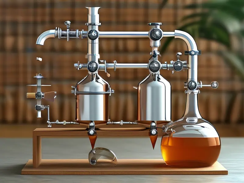 自制酿酒蒸馏器制作过程示意图